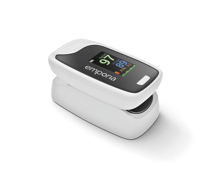 Vinger-hartslagmeter en oximeter 
