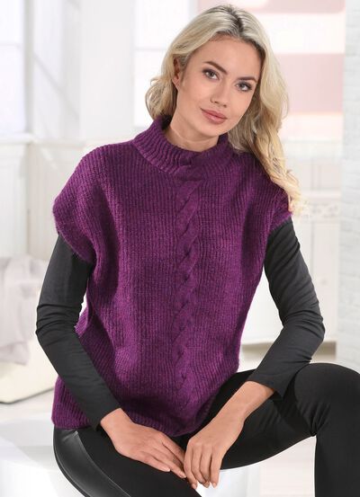 Sweatervest van zeer zachte kwaliteit 