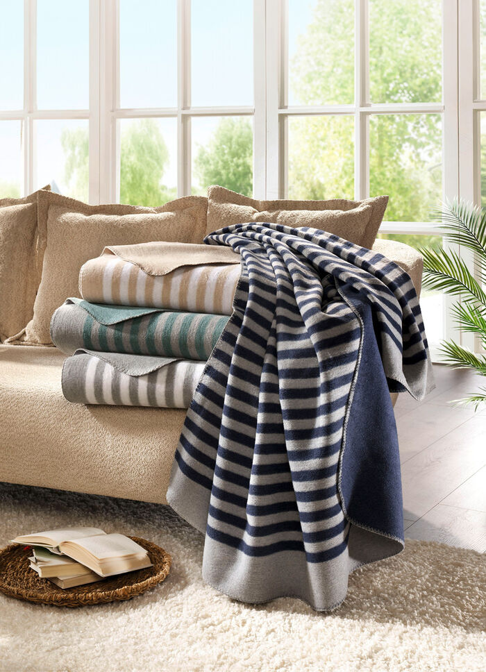 Gestreepte deken van Biberna 