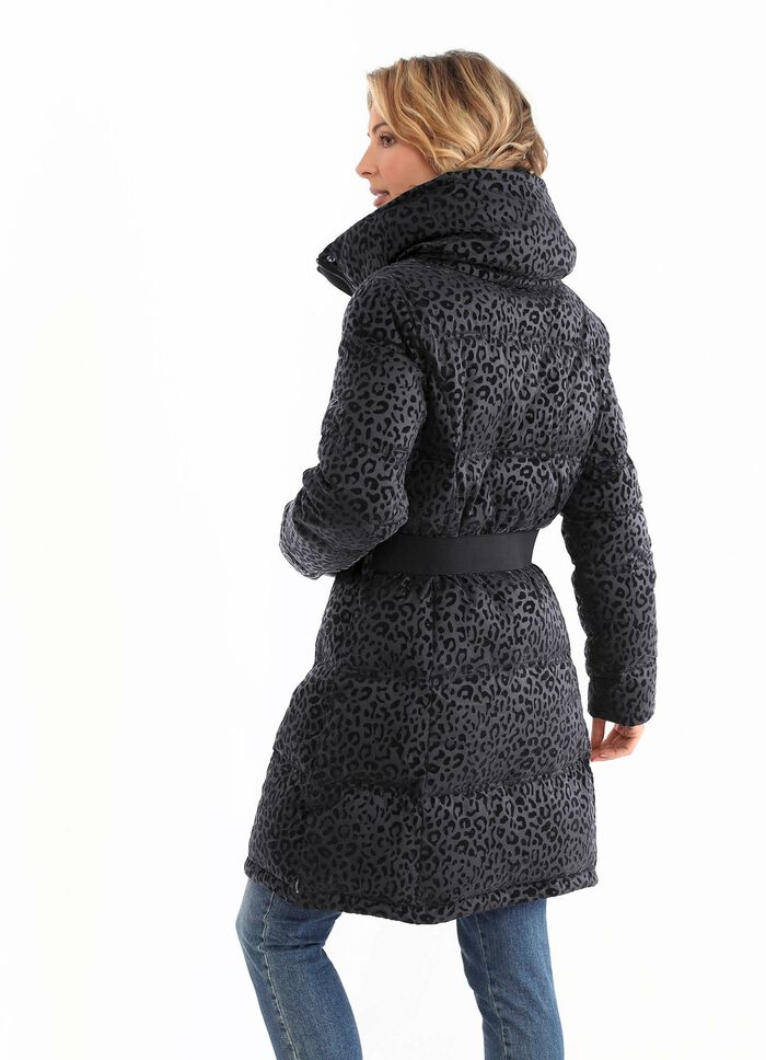 Korte jas met stretchriem 