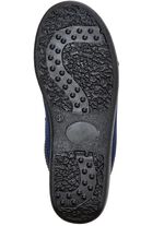 Tweepack klassieke herenpantoffels, breedte H, met elastische band BLAUW-ZWART