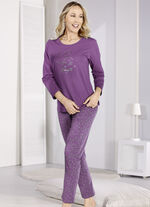 Set van twee pyjama's met lange mouwen en een lange broek