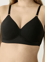 Naturana bh met voorgevormde cups ZWART