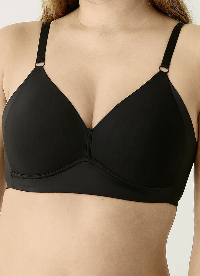 Naturana bh met voorgevormde cups ZWART