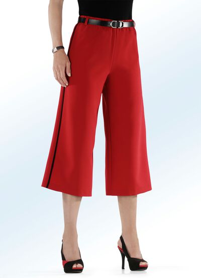 Broekrok met trendy contrasterende biezen 