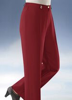 Broek met bredere tailleband in 9 kleuren ROOD