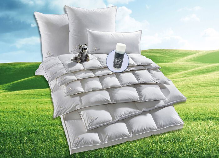 Prachtige donsdekens serie Weiss &amp; Edel van OBB, made in Germany 