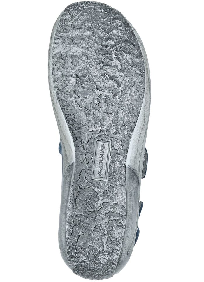 Waldl&auml;ufer, comfortabele damessandalen, breedte G, met uitneembaar voetbed JEANS BLAUW