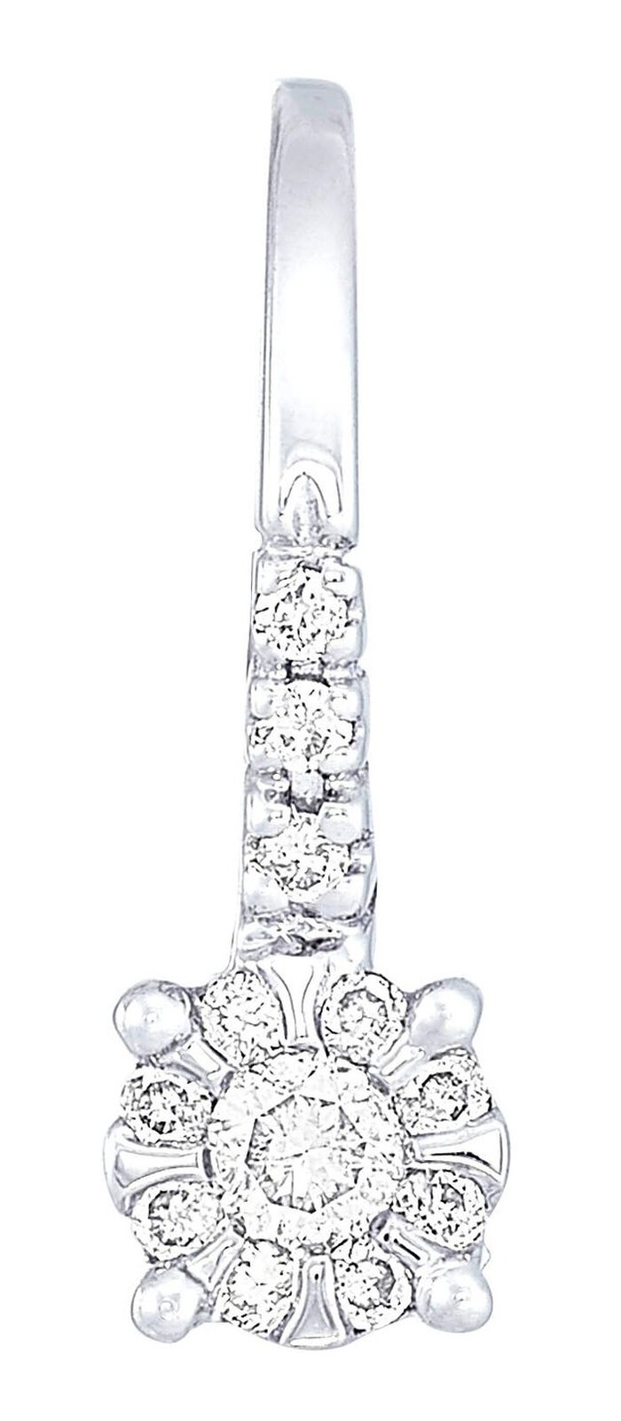 Prachtige oorbellen met 24 briljant geslepen diamanten 