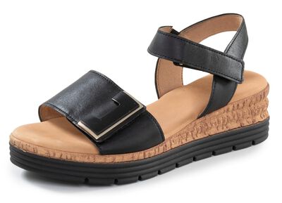 Gabor, modieuze damessandalen, breedte G, met elastische band 