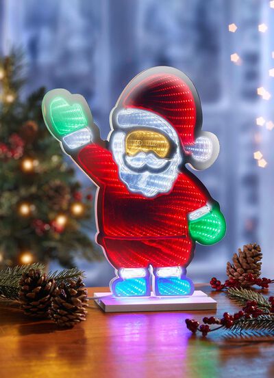 LED Kerstman van kunststof 