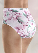 Verpakking met vier slips met bloemetjesdessin 