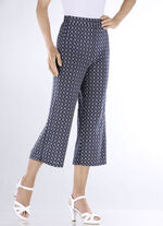Culottes in een comfortabele pull-on stijl MARINE-WEISS-BLAU