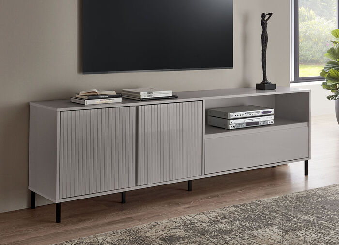 TV-longboard met uitgebreide gegroefde voorkant KASJMIER