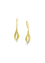 Beweegbare, glanzende oorbellen in tweekleurig 