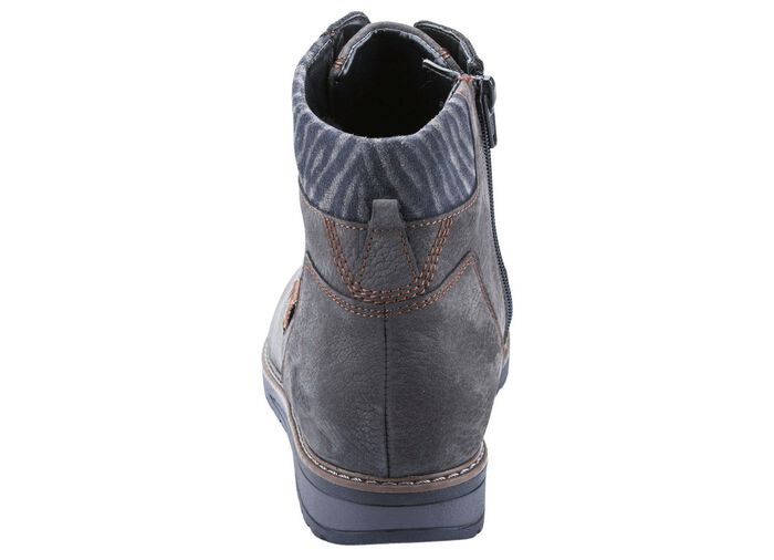 Waldl&auml;ufer veterlaarzen met warme voering van puur katoen STEENGRIJS