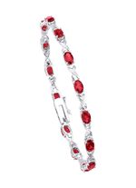 Armband met echte granaat 