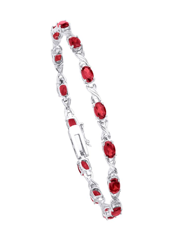 Armband met echte granaat 