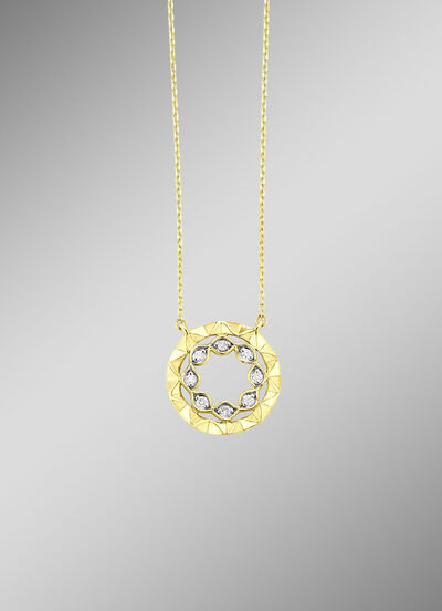 Ketting met fijne glitter 
