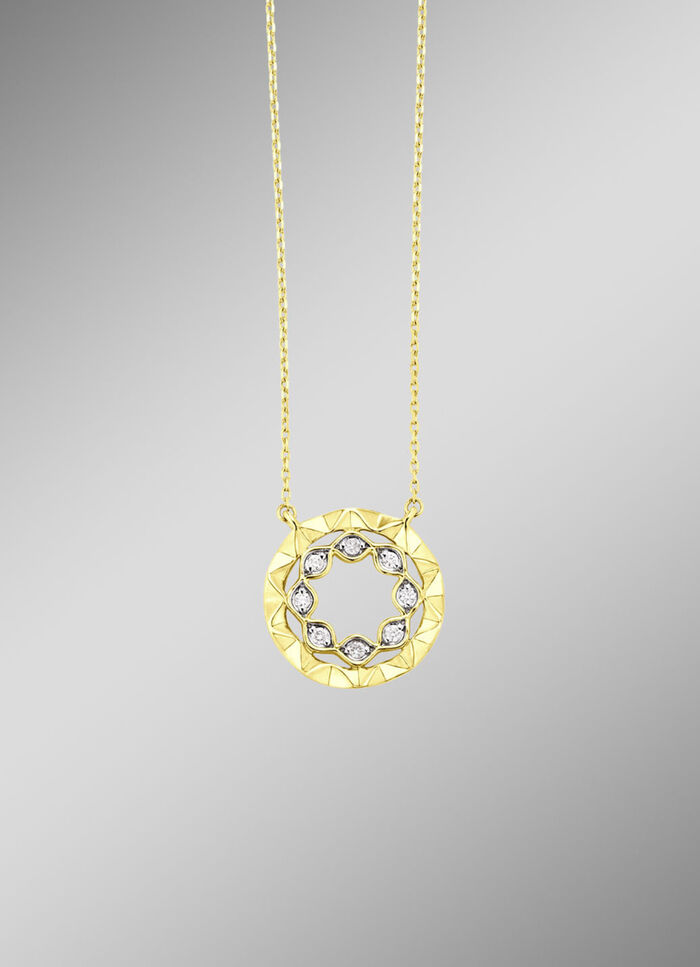 Ketting met fijne glitter 