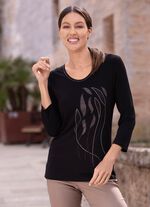 Shirt met 3/4-mouwen 