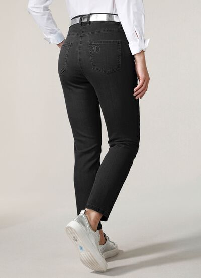 Enkellange jeans in 5-pocketmodel 