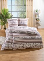 Dubbelzijdig bedrukt beddengoedset van Janine 