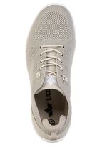 Comfortabele damesschoenen op blote voeten met uitneembaar voetbed ECRU