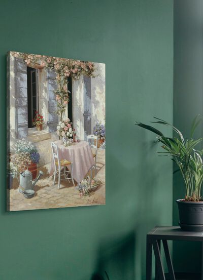 Romantische canvasdoek Uitnodiging 