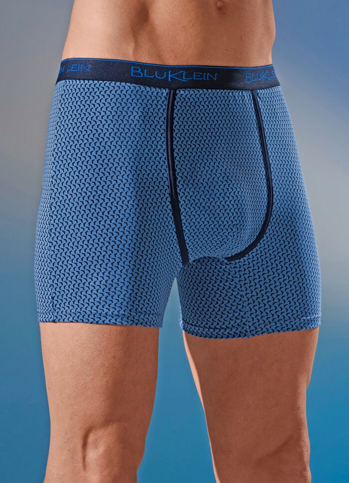 Set van drie broeken met elastische tailleband, all-over design 