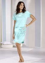 Nachthemd, knielang en korte mouwen 