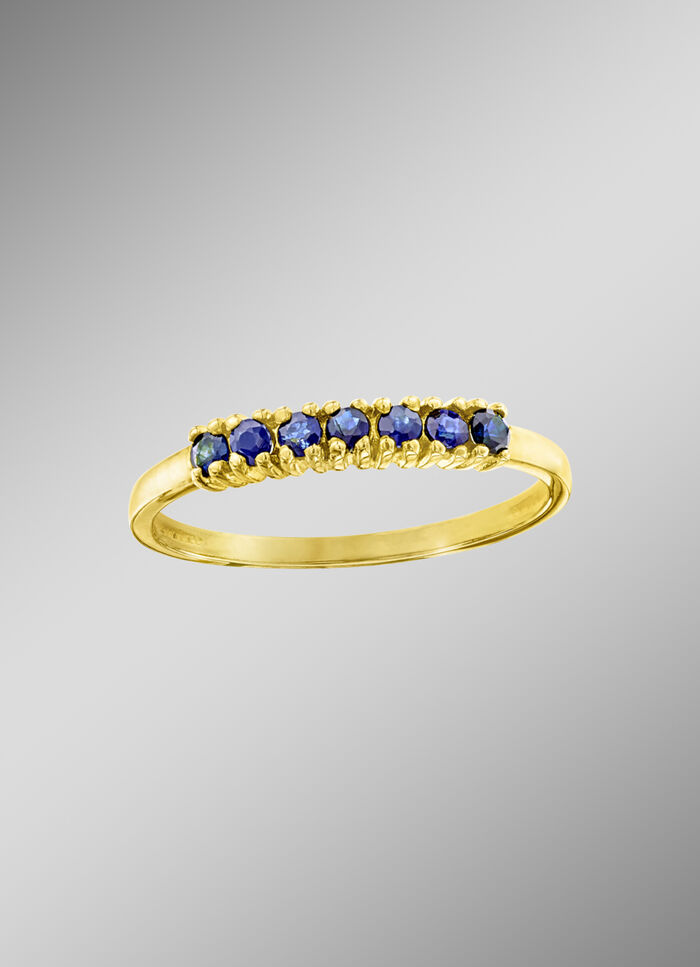Elegante damesring met saffieren