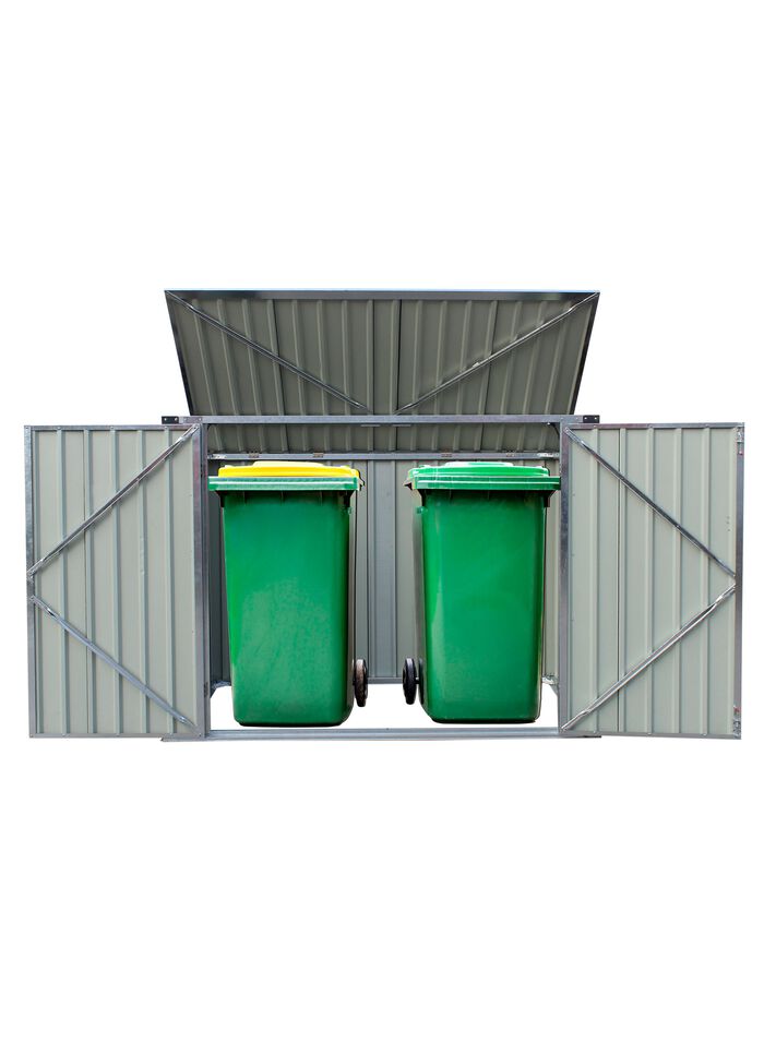 Afvalbakkenkast van verzinkt staal 