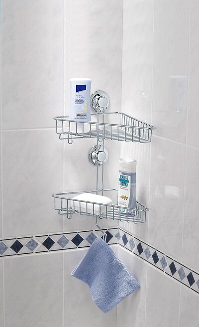 Hoekplank met vacu&uuml;msysteem "EVERLOC". 