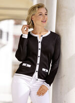 Cardigan met elegante glitteraccenten 