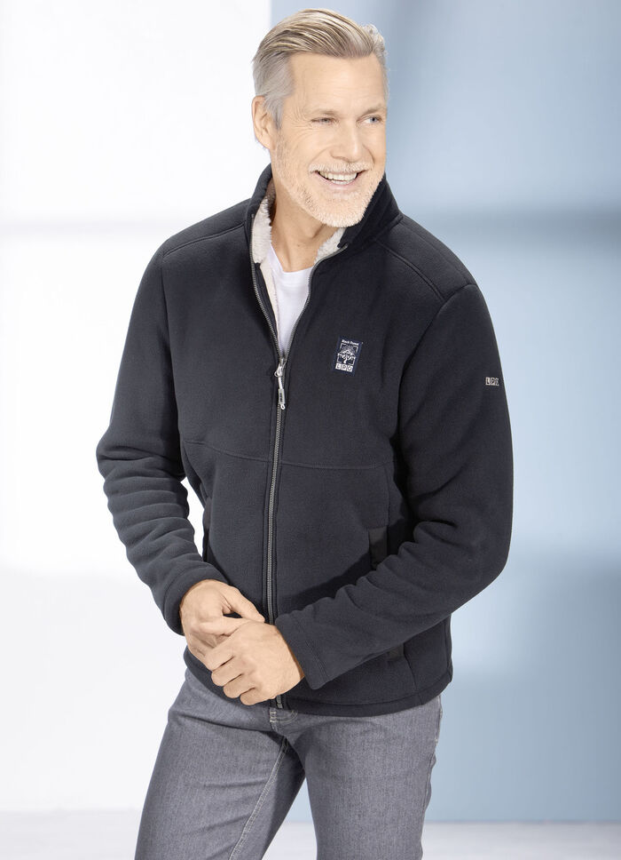 Fleecejack van &ldquo;LPO&rdquo; ZWART