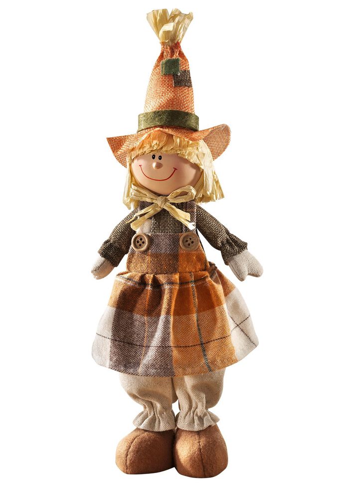 Grappige vogelverschrikker ORANJE-GROEN-BRUIN