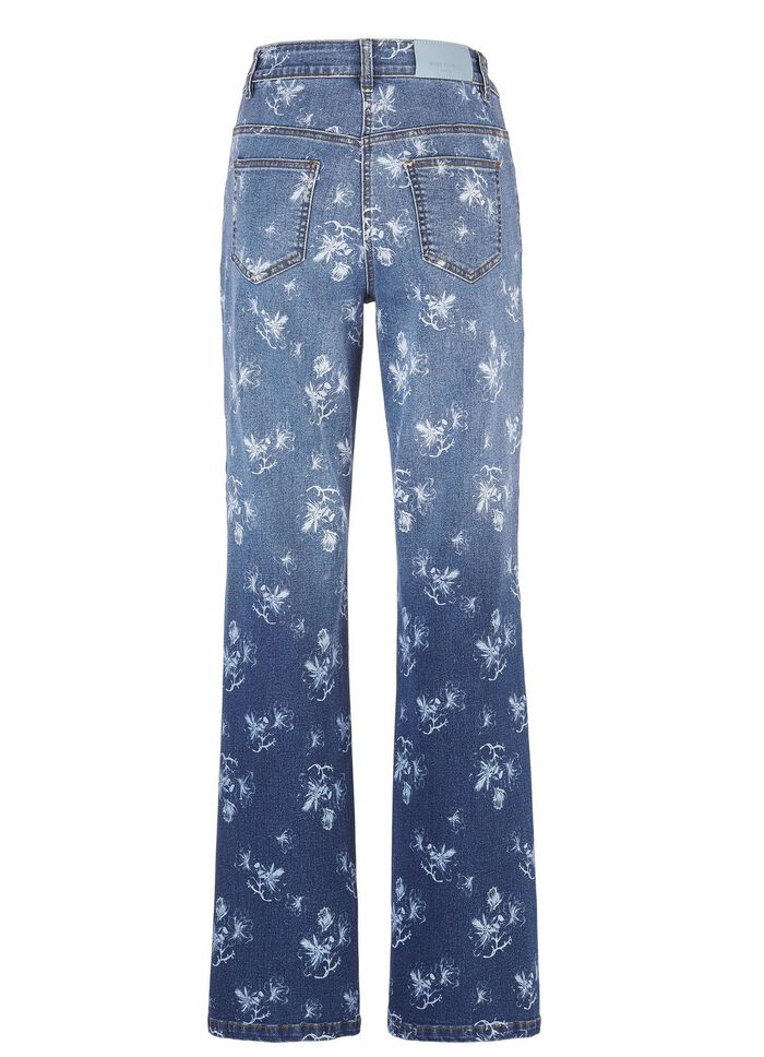 Jeans met prachtig kleurverloop 