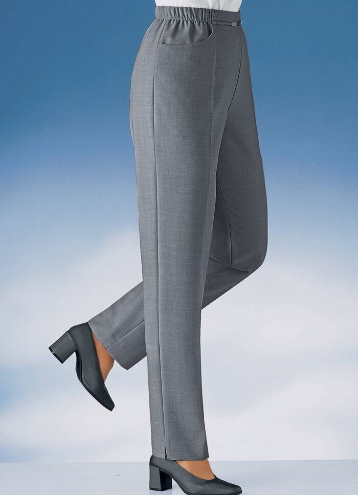 PANTS MIDDENGRIJS GEM.