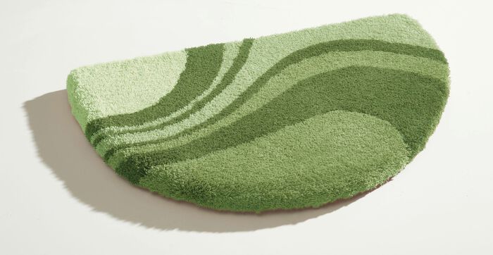 Badkamerset van Kleine Wolke met antislip achterkant GROEN