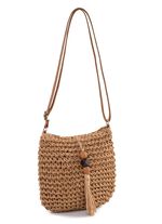 Zomertas, dames, met verstelbare schouderband NATURBRAUN