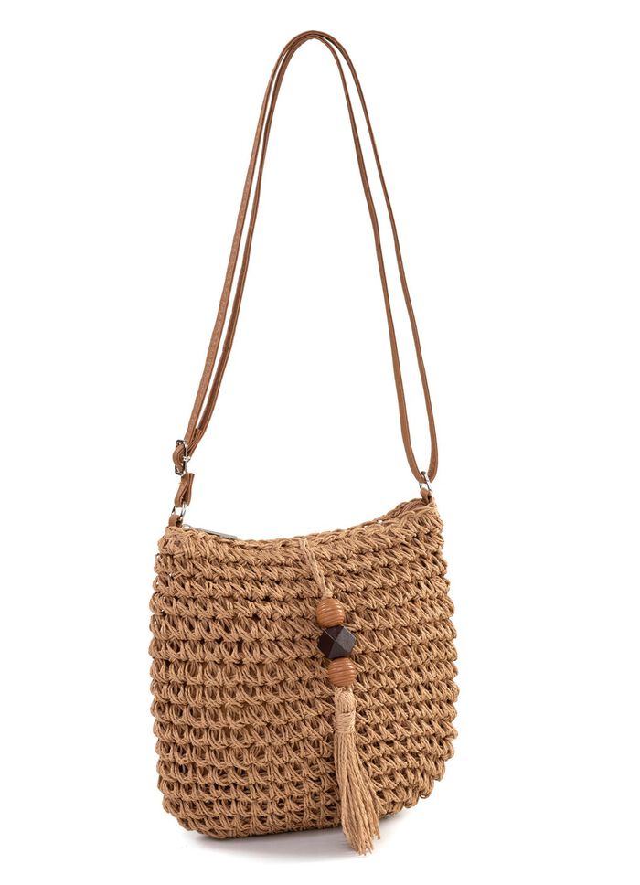 Zomertas, dames, met verstelbare schouderband NATURBRAUN