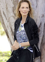 Sweatvest met bloemenprint 