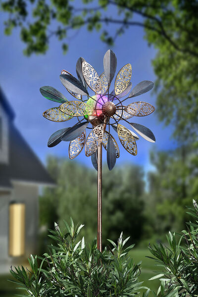 Zonnewindturbine Mistral van metaal 