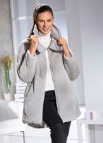 Omkeerbare lange jas met 2-wegritssluiting 