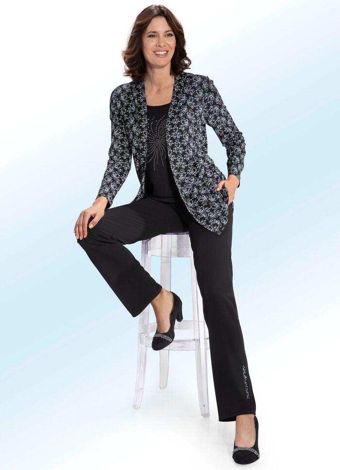 Lang shirt in 2-in-1-look 