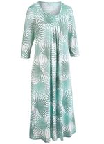 Nachthemd, enkellengte en driekwartmouwen 