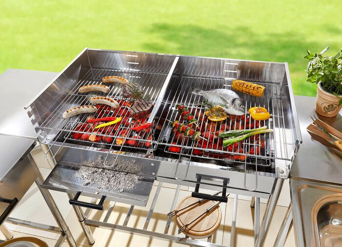 RVS buitenkeuken ZILVER