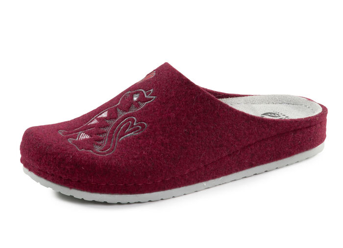 Mubb pantoffels met een schattig kattenmotief BORDEAUX