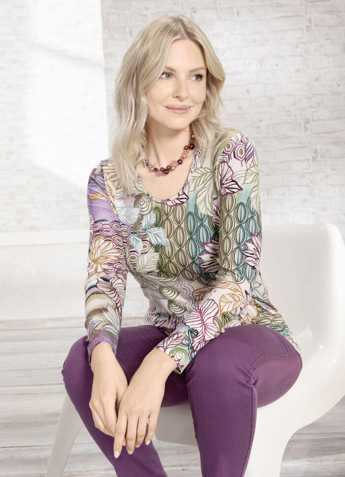 Mooi shirt met ronde hals 